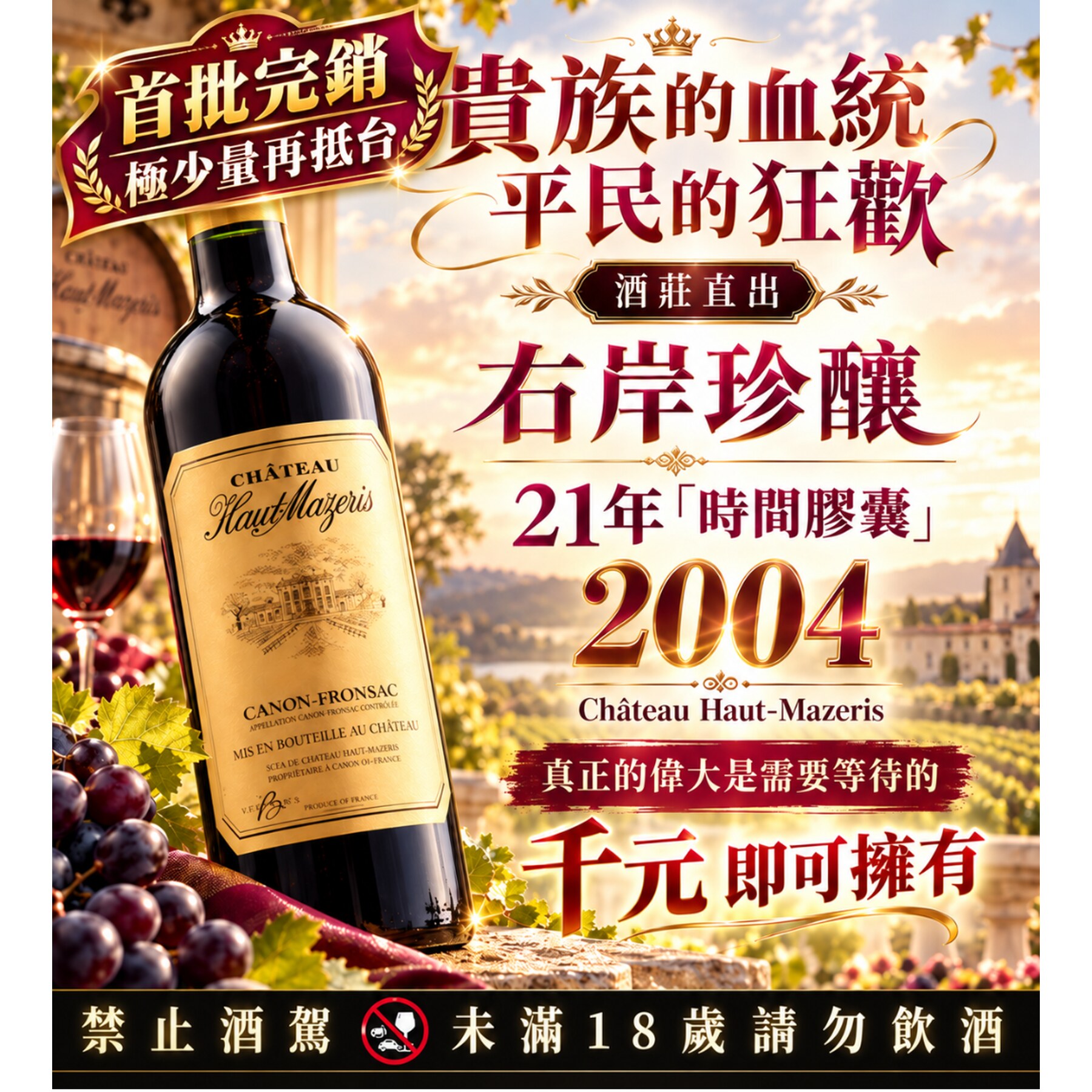法國瑪莎拉瑞酒莊 2004【12入】